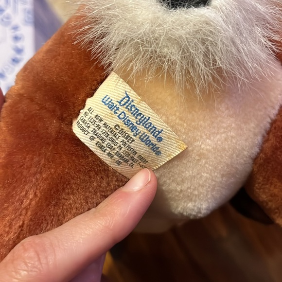 Vintage Disney Parks Chip n Dale Rescue Rangers. Chip 7” plush stuffed animal - Picture 5 of 5